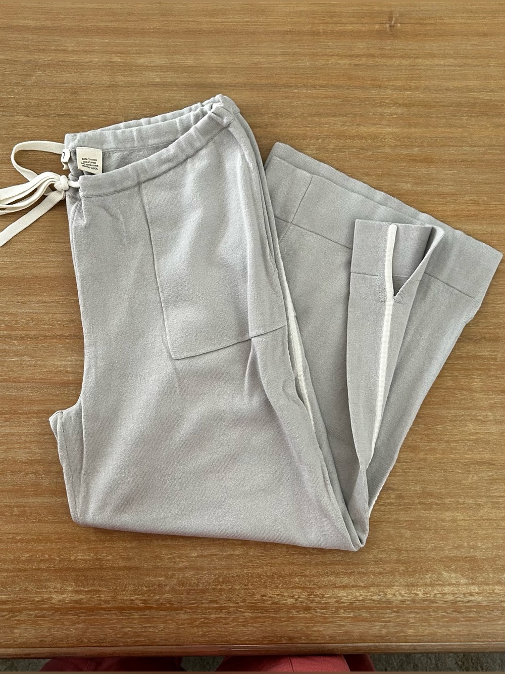 OYUN Studio Knit Jogger Pants Size M Gray Cotton Cupro Merino Sustainable